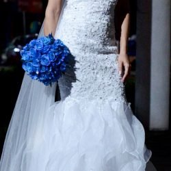 vestido completo com véu