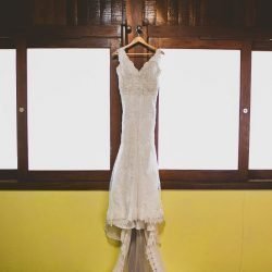 Vestido inteiro de frente