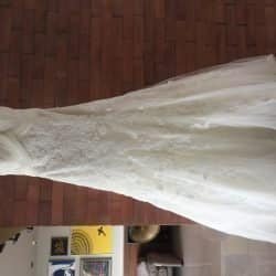 Frente vestido - tomara que caia com renda francesa Pronovia